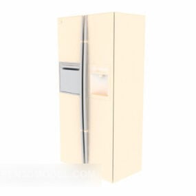Réfrigérateur-congélateur jaune modèle 3D