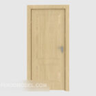 Yellow Solid Wood Home Door Design