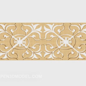 Yellow Solid Wood Partition 3d model