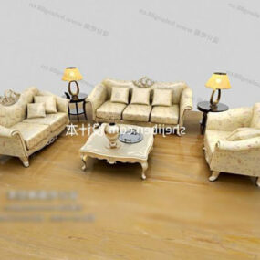 Furniture Sofa Coffee Table 3d model