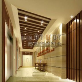 Hotel Lobby Design 3d model