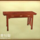 Table console de mobilier traditionnel avec armoire