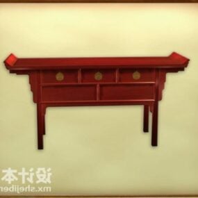 Console Desk Traditional Table 3d model