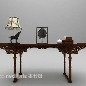 Eenvoudig consolebureau Traditioneel meubilair 3D-model