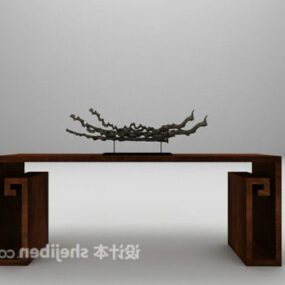 3д модель простого консольного стола в китайском стиле ретро