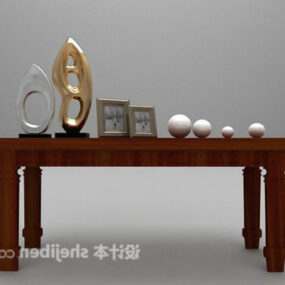 Chinese Simple Anique Console Table 3d model