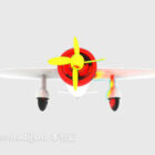 Modèle 3d d'avion jouet.