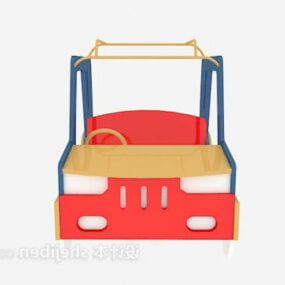 Children Wooden Toy Car 3d model
