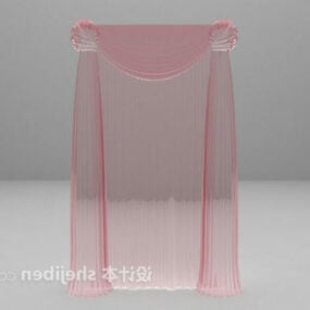 Purple Transparent Curtain 3d model