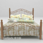 Wood Classic Double Bed