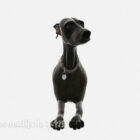 Animal de moda perro negro