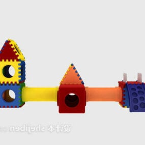 어린이 장난감 놀이터 세트 3d 모델