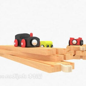 Model 3d Kereta Api Mainan Kanak-kanak