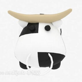 Children Cow Stuffed Toy 3d model