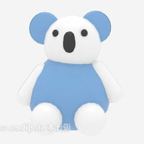 דגם תלת מימד של דוב צעצוע מפוחלץ לילדים