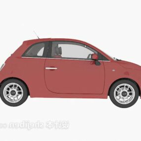 Τρισδιάστατο μοντέλο μικρών οχημάτων κόκκινου αυτοκινήτου