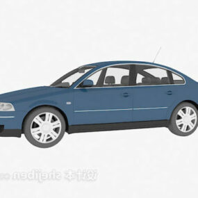 Vehicle Car Sedan Blue 3d model