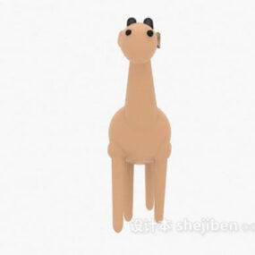 Kid Stuffed Toy Giraffe 3d model