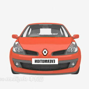 Mô hình xe ô tô màu đỏ Renault 3d