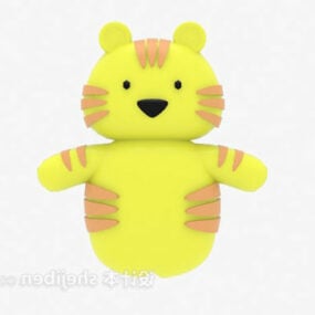 Modelo 3d de gato de brinquedo infantil