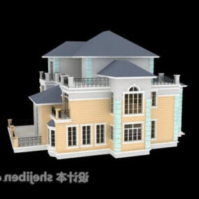 Bakstenen Villa 3D-model
