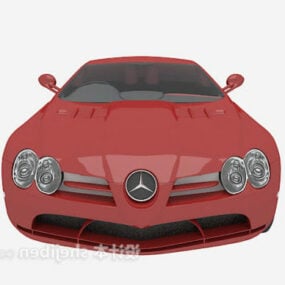 メルセデスの赤い車3Dモデル