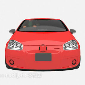 Red Car Smooth Edge 3d model