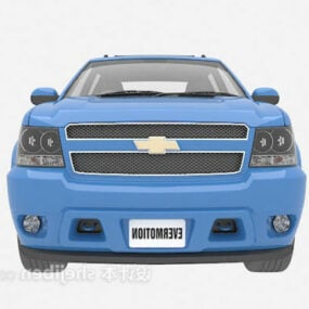 Modelo 3d del coche sedán Chevrolet azul