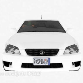 3d модель білого автомобіля Lexus Sedan