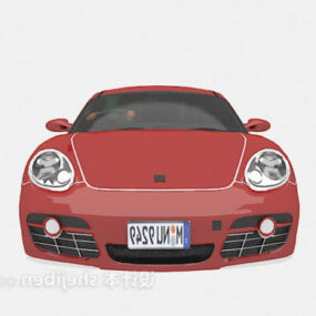 Sports Car Red Painted 3d model