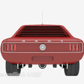 Red Car Vintage 1960s 3d model