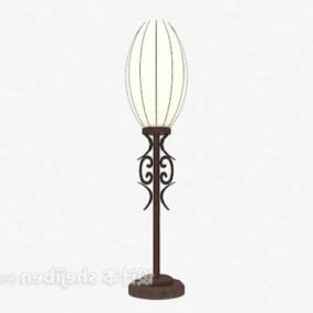 Chinese Style Shade Floor Lamp 3d model