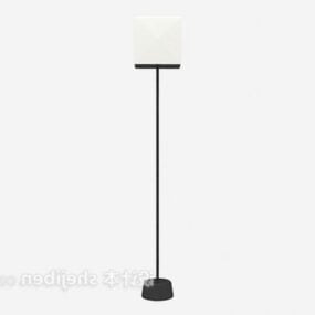 Square Lamp Shade Floor Lamp 3d model