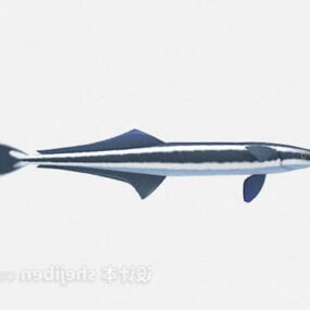 Model 3D dużej ryby rzecznej