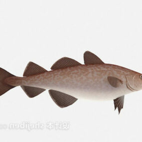 3D model zvířete červené ryby