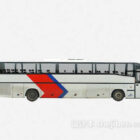 Autobus malowany na biało