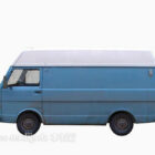 Blue Painted Van