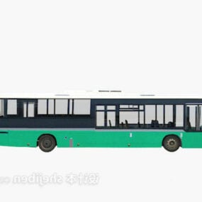 City Cyan Bus 3d model