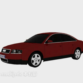 Dark Red Car 3d model