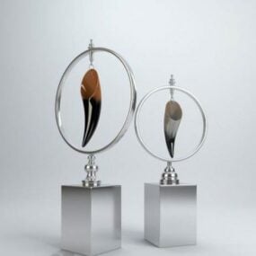 Horn Sculpture Exhibition 3D-malli