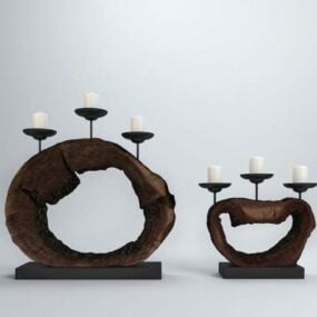Support de sculpture de chandelier chinois modèle 3D