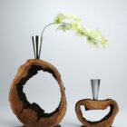 Scultura cinese decorativa in vaso