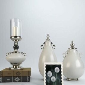 Vase décoratif de vaisselle européenne modèle 3D