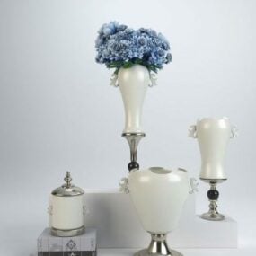European Tableware Vase Pot Decorative 3d model