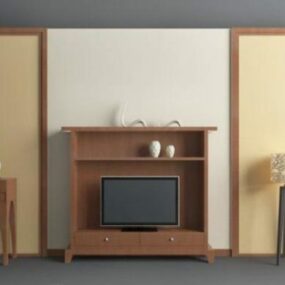 Chinese Cabinet Tv Wall 3d model