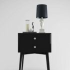 Black Wood Console Table V1