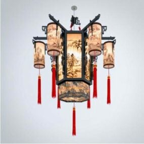 Chinese Style Antique Chandelier 3d model