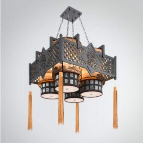 Chinese Traditional Chandelier Lighting 3d model