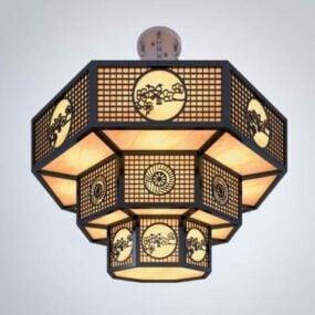 Chinese Chandelier Octagon Shaped 3d model