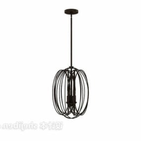 Lysekrone Rattan Shade Style 3d-model
